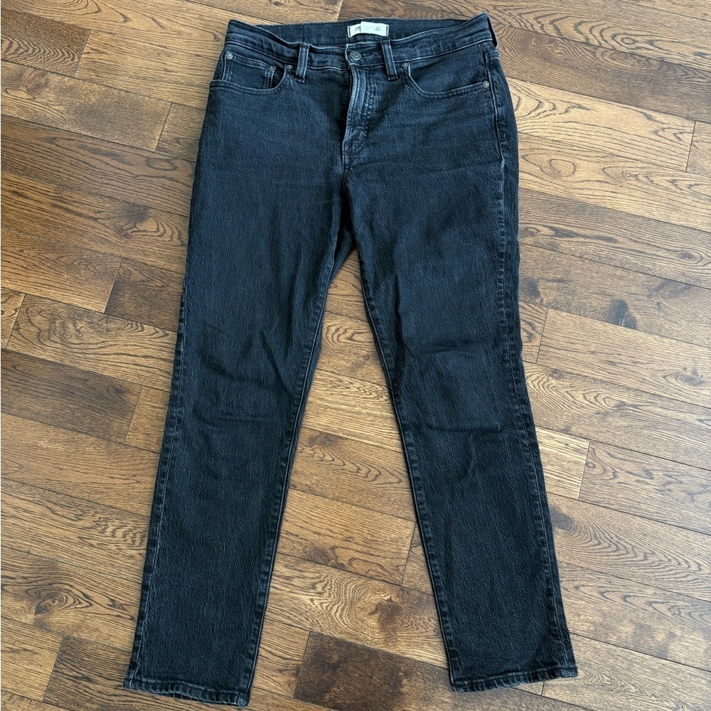 Madewell The Mid Rise Perfect Vintage Jean in Clean Black Wash Size 27